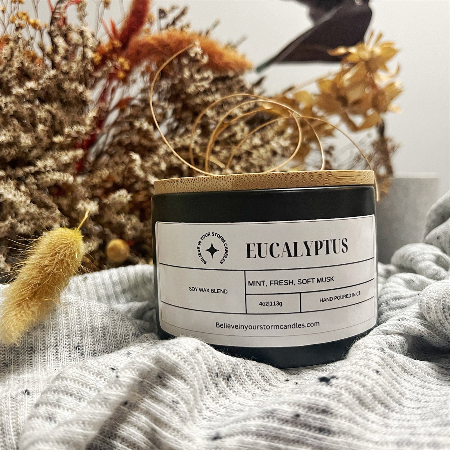 Eucalyptus Ceramic Candle